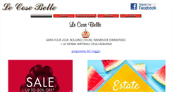 Desktop Screenshot of lecosebelle.it